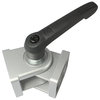 Pivot Joint 40x40 with Locking / Clamping Lever, Slot -/8/10 Zinc Die Cast