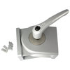 Pivot Joint 40x80 with Locking / Clamping Lever, Slot -/8/10 Zinc Die Cast alu colour powder coated