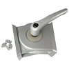 Pivot Joint 45x90 with Locking / Clamping Lever, Slot -/8/10 Zinc Die Cast alu colour powder coated